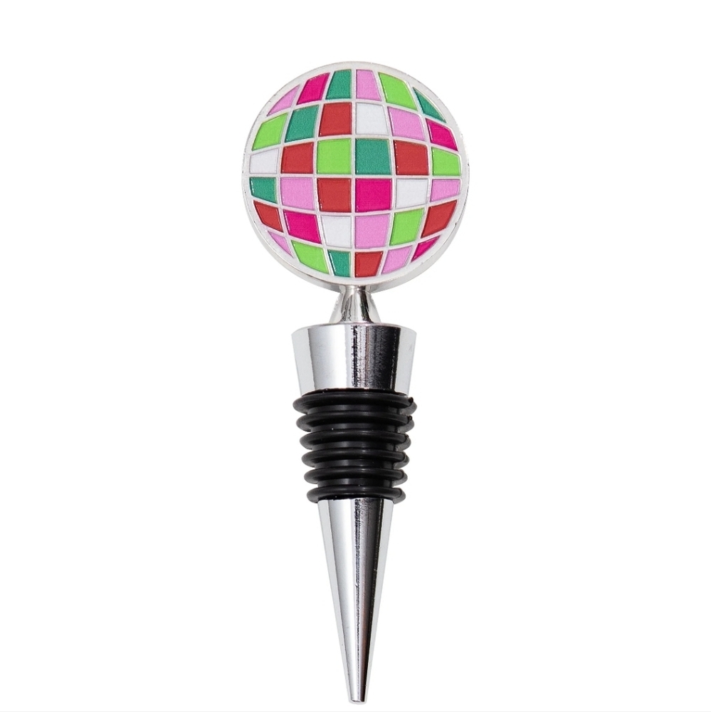 Dolly Parton Disco Ball Wine Bottle Stopper 4.5"